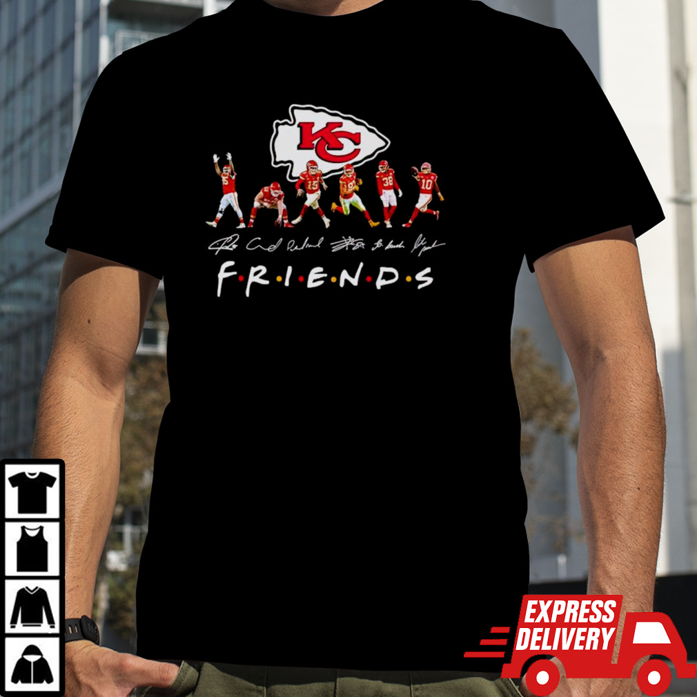 Kansas City Chiefs Friends tv show signatures shirt