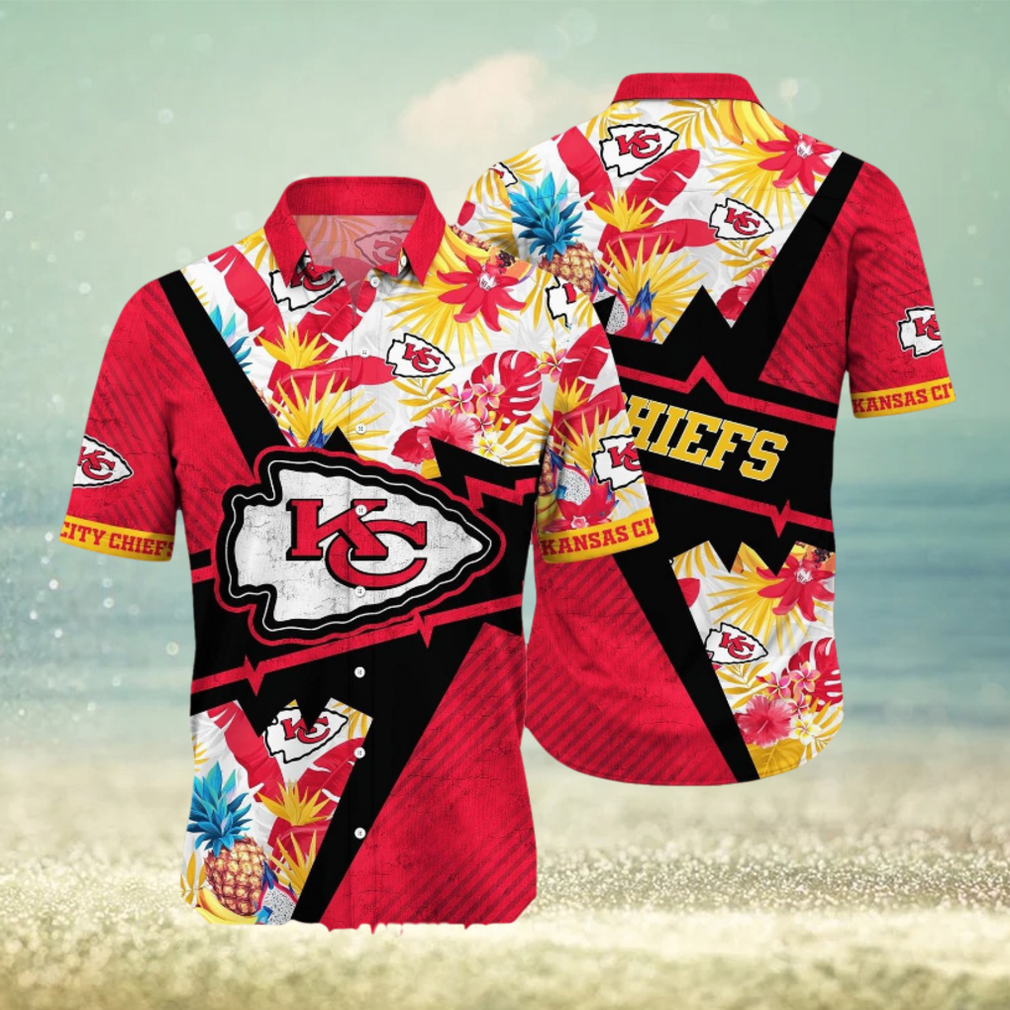 Kansas City Chiefs NFL Flower Summer Football Full Printed Hawaiian Shirt - Limotees