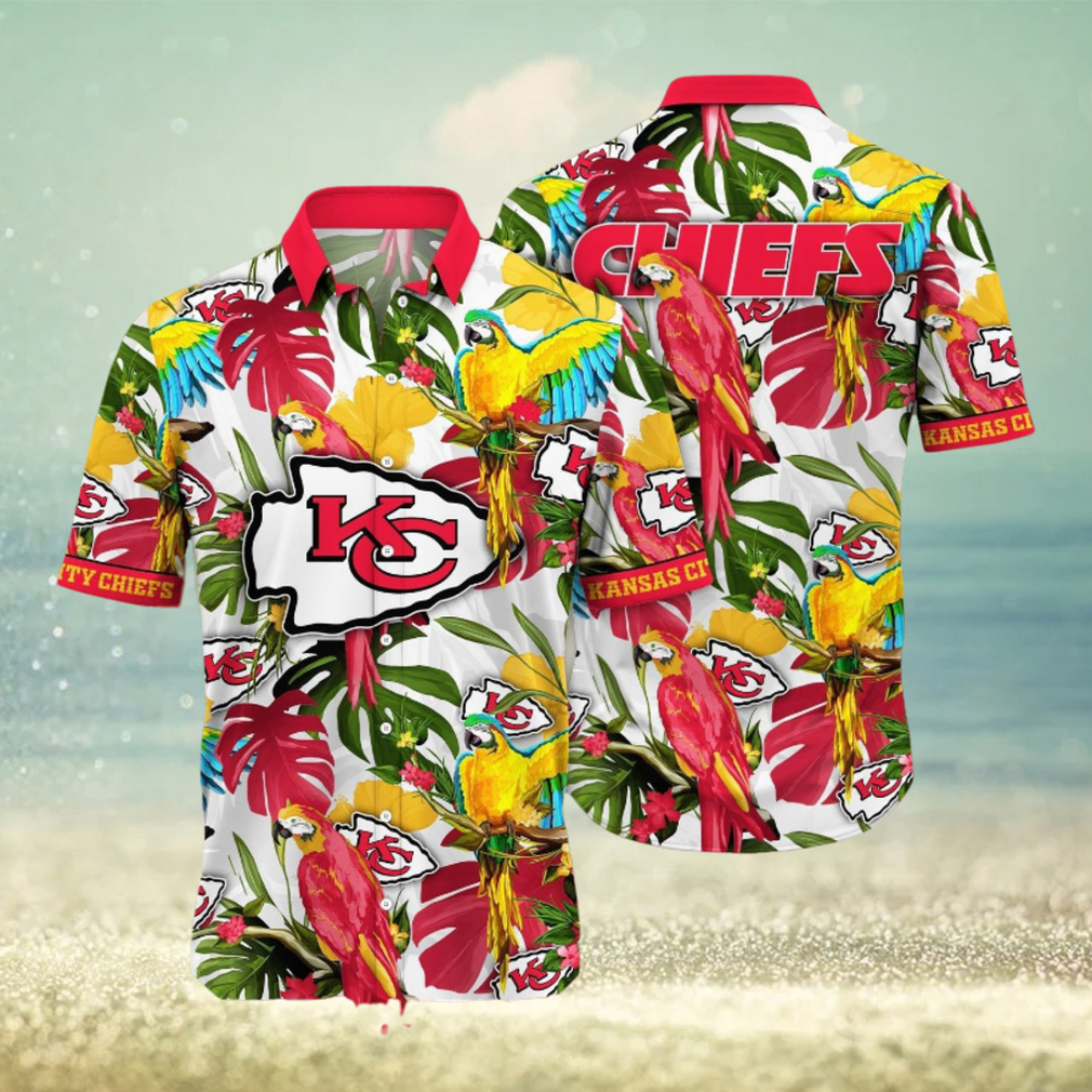 Kansas City Chiefs NFL Flower Summer Football Full Printing Hawaiian Shirt - Limotees