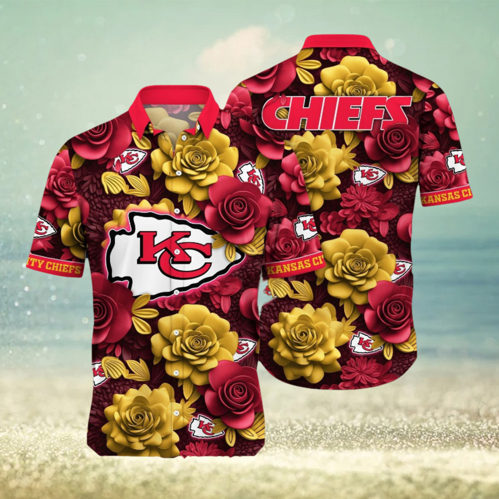 Kansas City Chiefs NFL Flower Summer Football Hot Fashion Hawaiian Shirt - Limotees