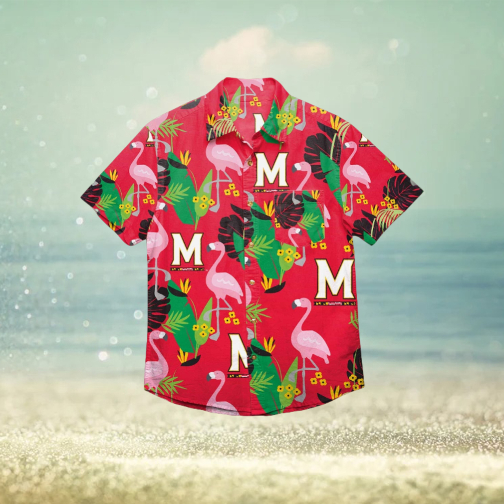 Maryland Terrapins Floral Hawaiian Shirt - Limotees