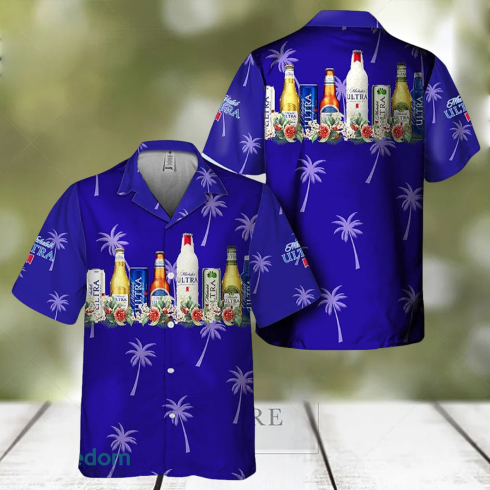 Michelob Ultra Tropical Liquor Paradise Hawaiian Shirt - Limotees