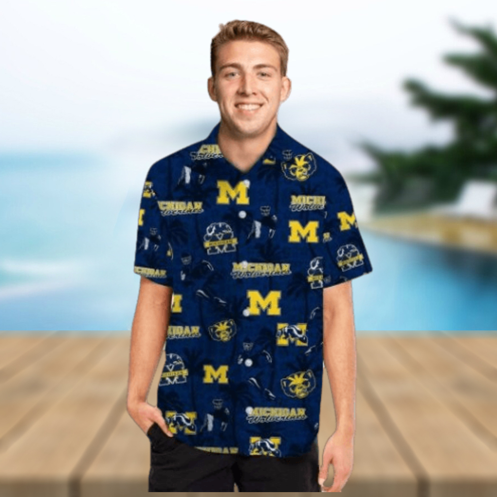 Michigan Wolverines Name Personalized Coconut Tropical Hawaiian Shirts - Limotees