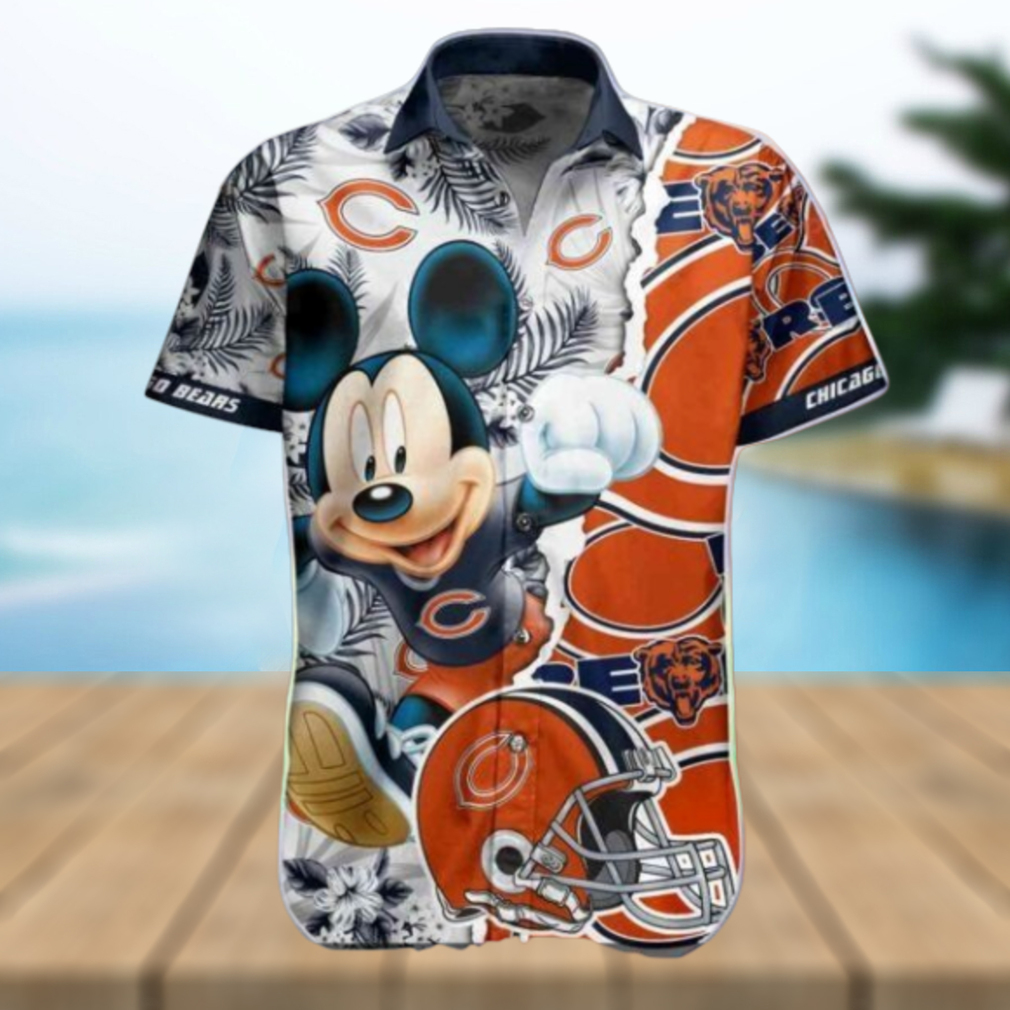 Mickey Graphics NFL Chicago Bears Hawaiian Shirt All Over Print - Limotees