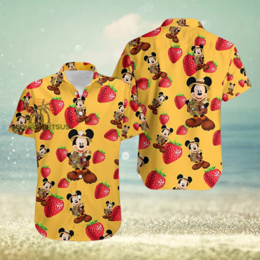 Mickey Mouse Explorer Strawberry Dasy Bulk Hawaiian Shirts - Limotees