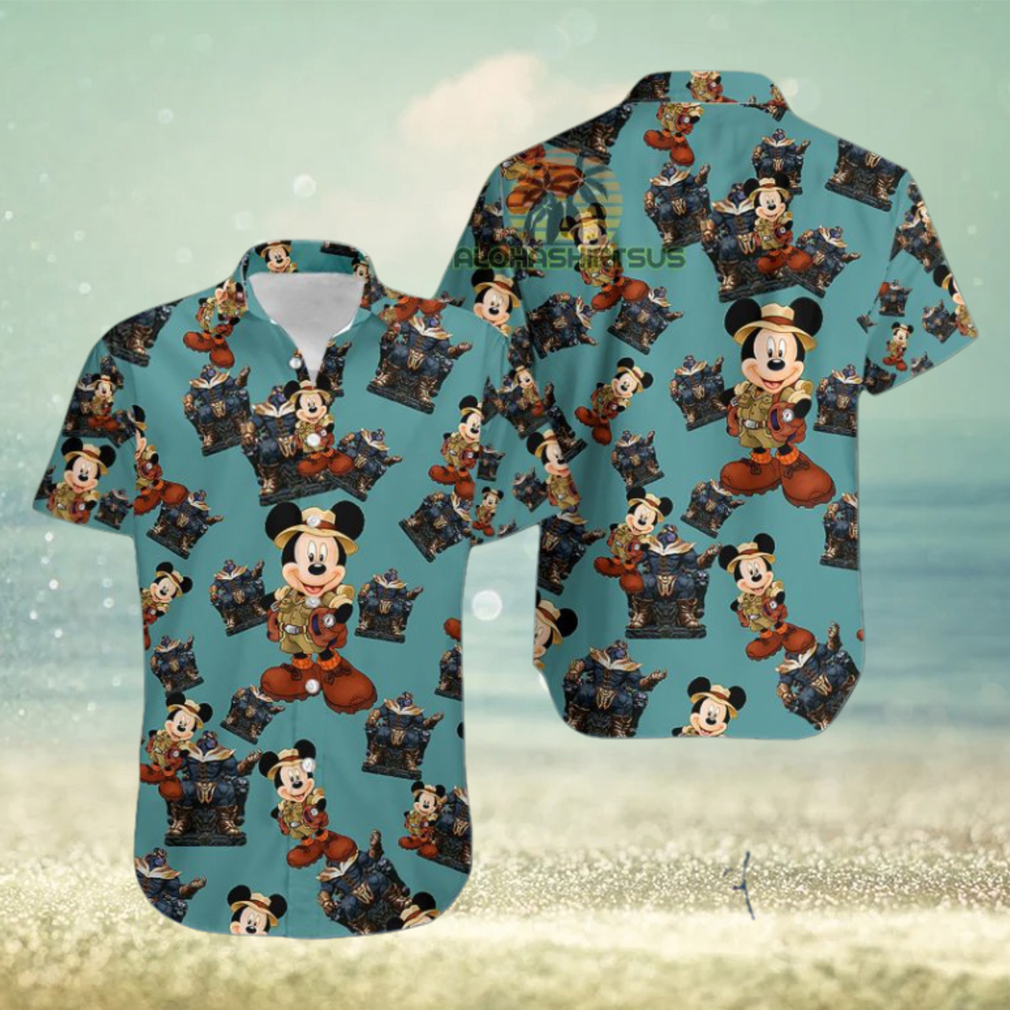 Mickey Mouse Explorer Thanos Avengers Cool Hawaiian Shirts - Limotees