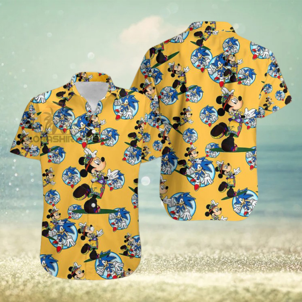 Mickey Mouse Hula Segasonic The Hedgehog Dasy Best Hawaiian Shirts - Limotees