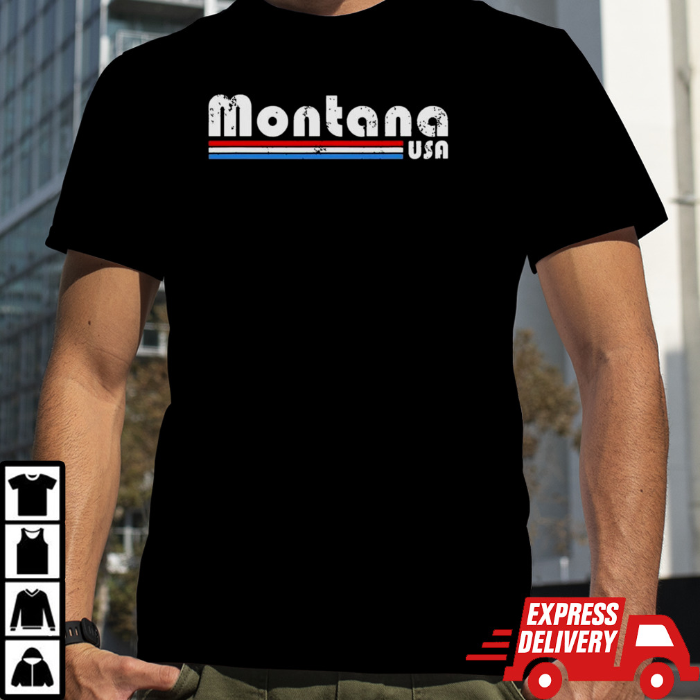 Montana Usa Retro Vintage State shirt