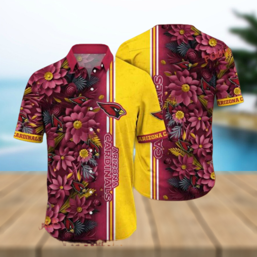 NFL Arizona Cardinals Hawaiian Shirt, Custom Garden Parties Aloha Shirt - Limotees