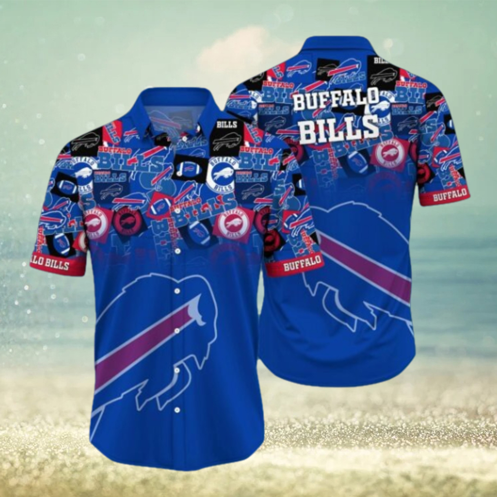 NFL Buffalo Bills Hawaiian Shirt full logo Style new art for fan - Limotees