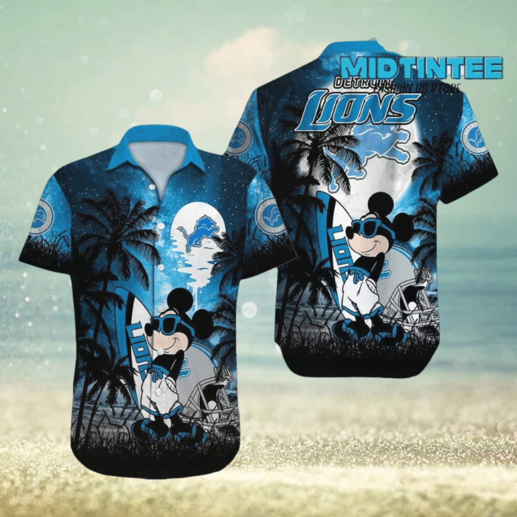 NFL Detroit Lions Mickey Hawaiian Shirt - Limotees