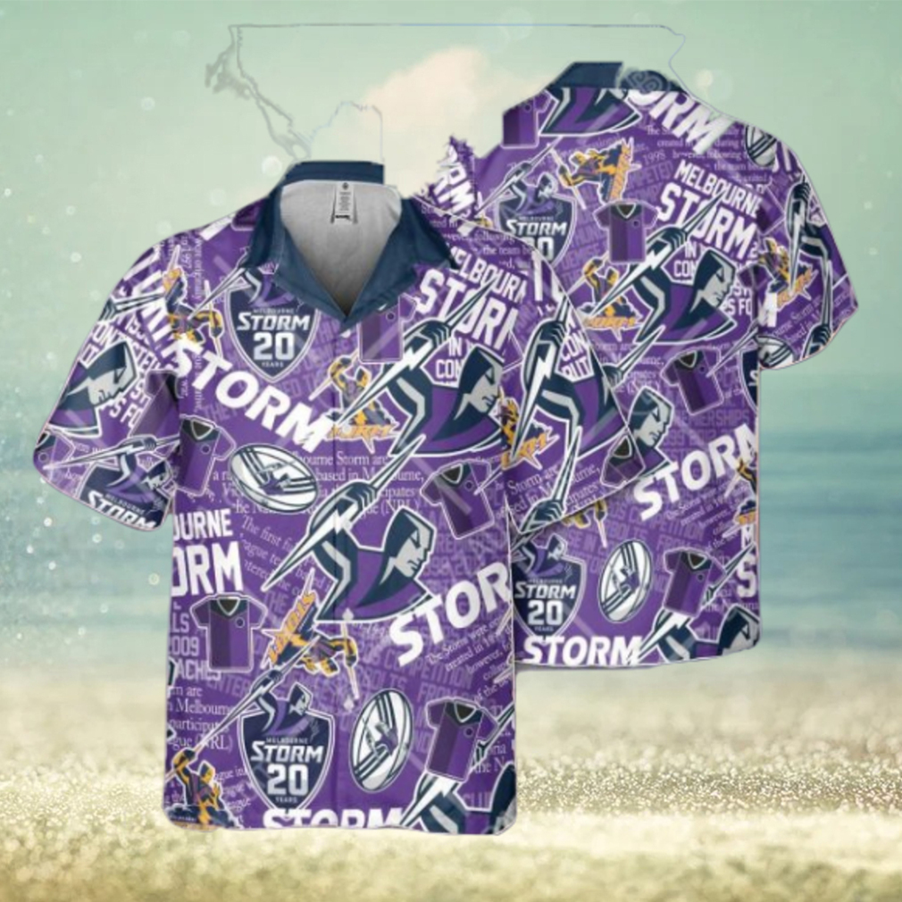 NRL Melbourne Storm Classic Hawaiian Shirt - Limotees