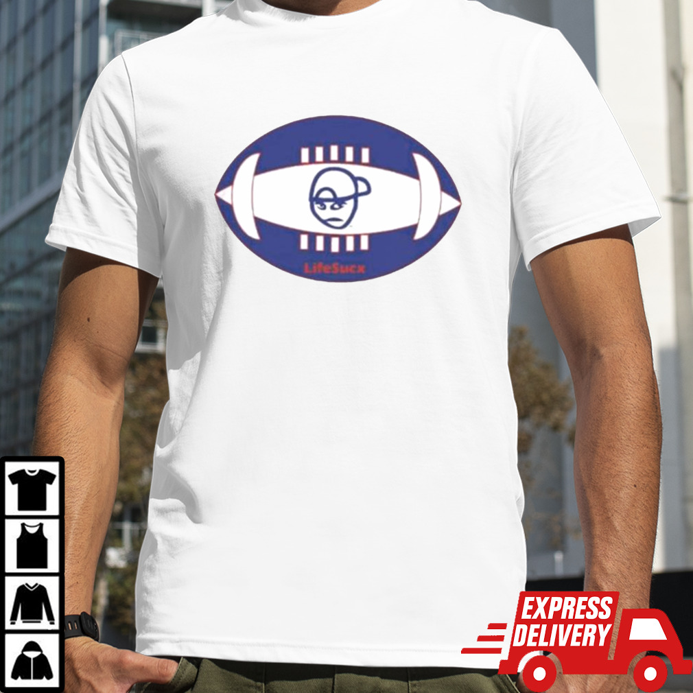 New York Giants Football Lifesucx Angry Guy T-shirt