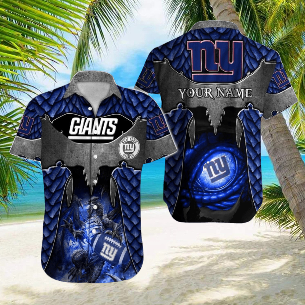 New York Giants NFL Special Design Hawaiian shirt Custom Name - Limotees