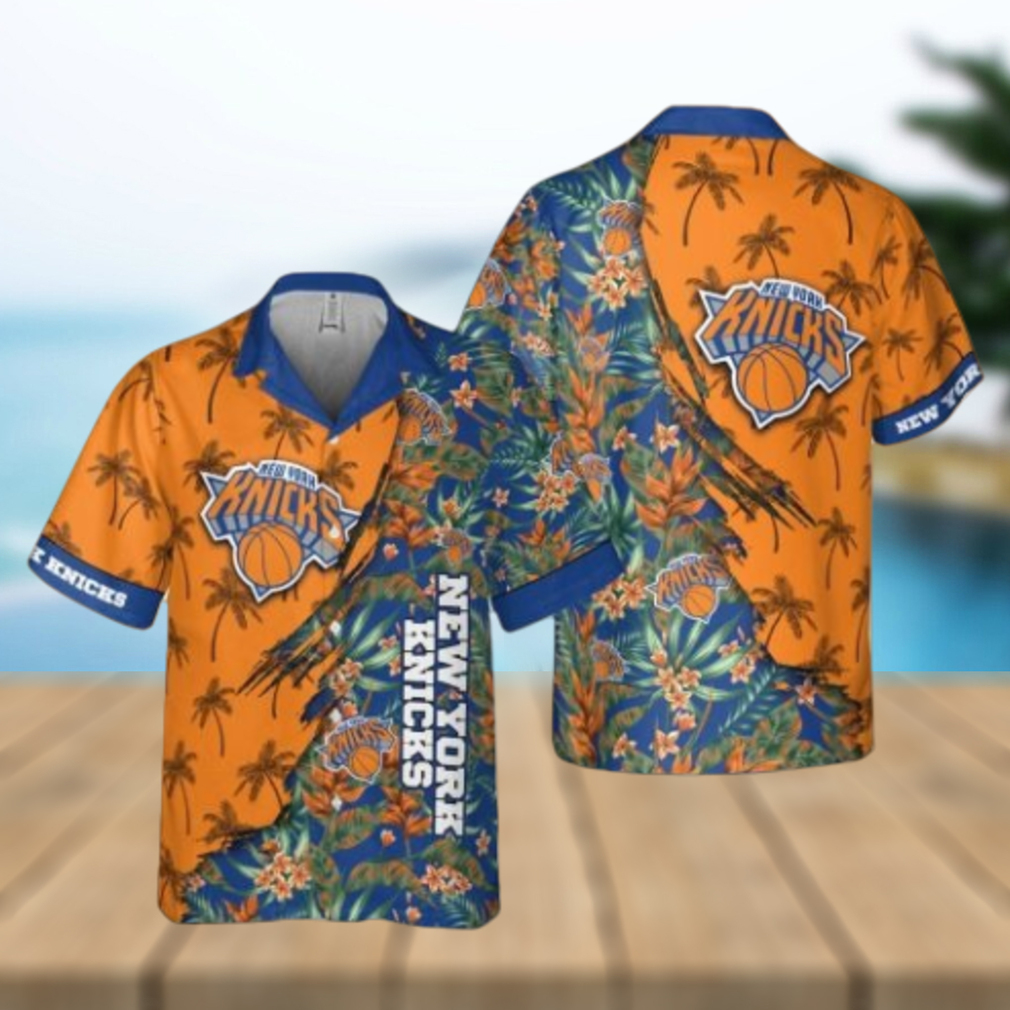 New York Knicks Themed Vibrant Hawaiian Shirt - Limotees