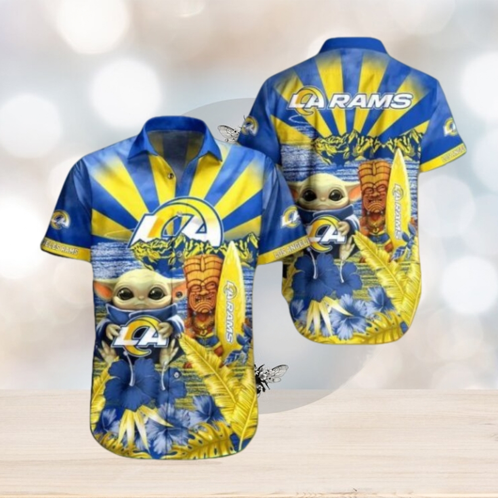 Nfl Los Angeles Rams Baby Yoda Style Hot Trends Summber Trendy Hawaiian Shirt - Limotees