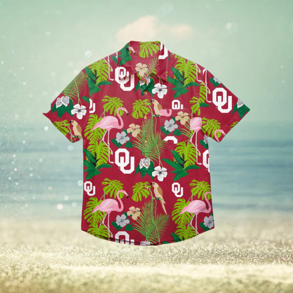 Oklahoma Sooners Floral Hawaiian Shirt - Limotees