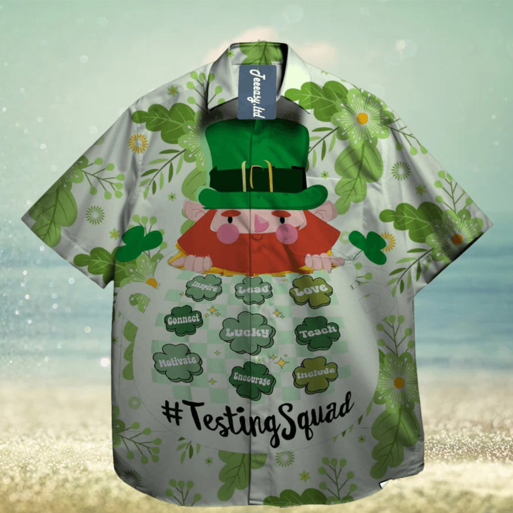 One Lucky Testing Squad St Patrick School Hawaiian Shirt - Limotees