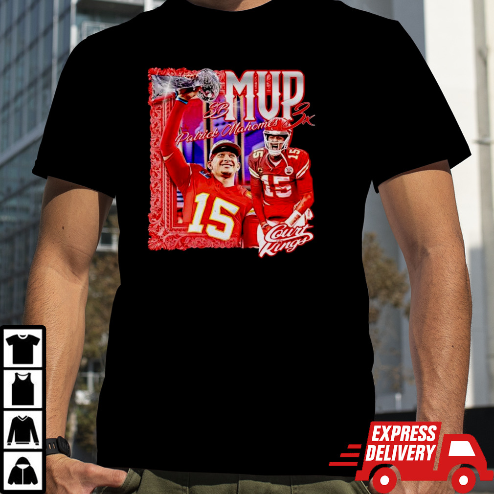 Patrick Mahomes 3 Time Superbowl MVP shirt