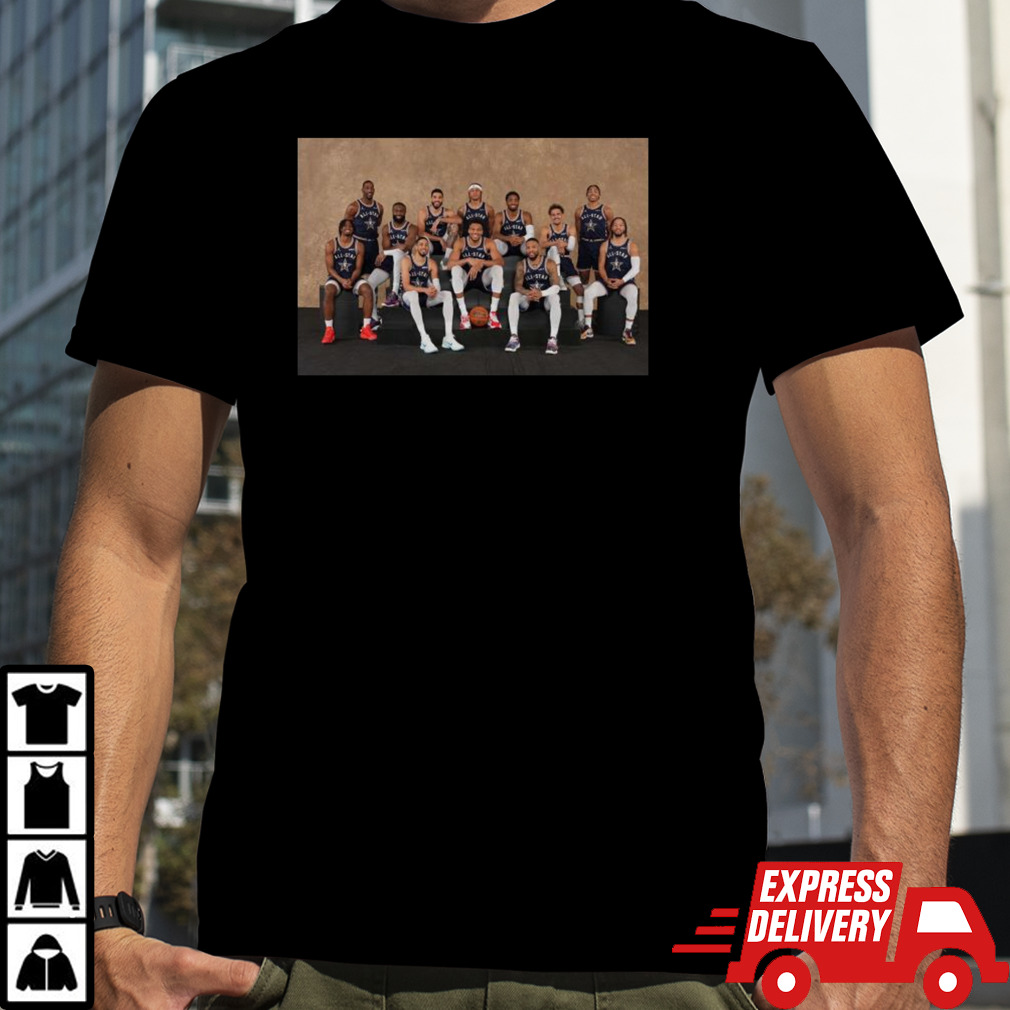 Photoshoot Before Match Of The Eastern Team Line Up Nba All-star Indianapolis 2024 T-shirt