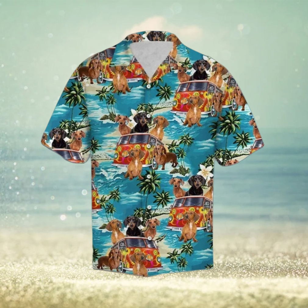 Relax Time Dachshund Hippie Summer Vacation Hawaiian Shirt - Limotees