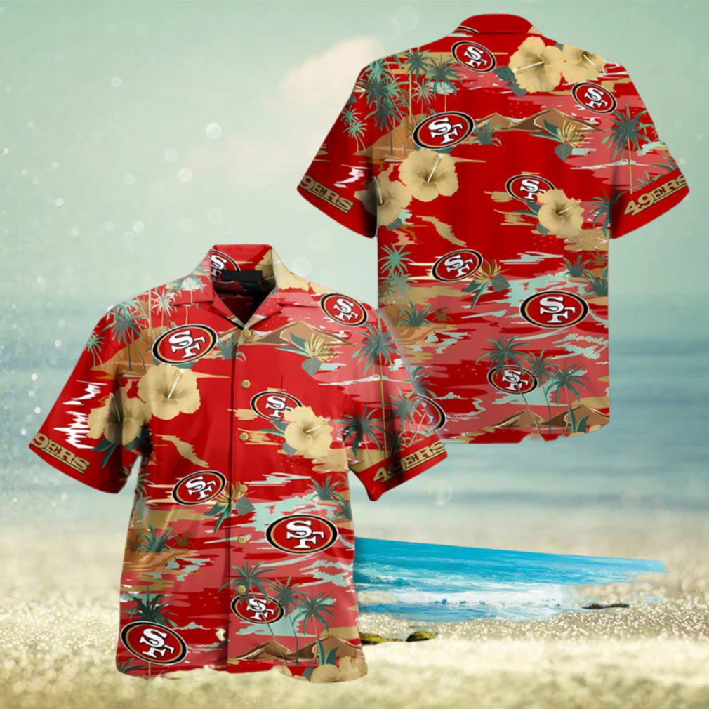 San Francisco 49ers NFL Sea Palm Flower Hawaiian Shirt For Fans - Limotees