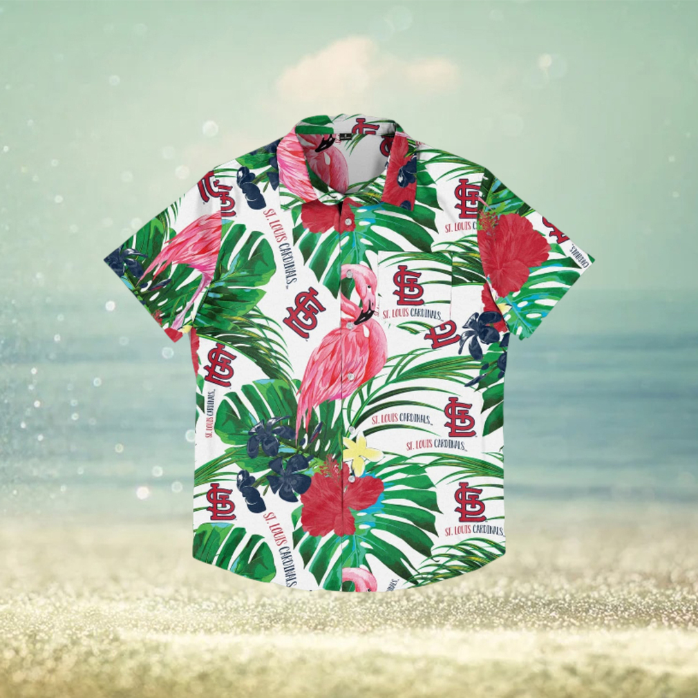 St Louis Cardinals Flamingo Hawaiian Shirt - Limotees