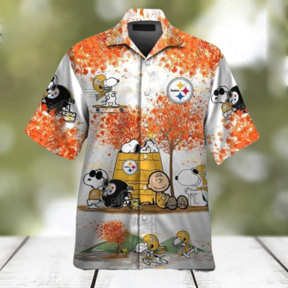 Steelers Snoopy Autumn Theme Hawaiian Shirt - Limotees