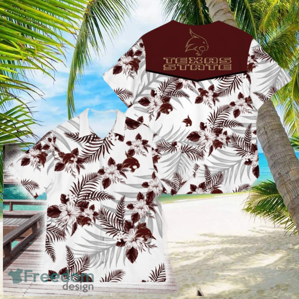 Texas State Bobcats Sports American Handmade 3D Hawaiian Shirt For Men Women Gifts New Trending Teams Shirt Hollidays - Limotees