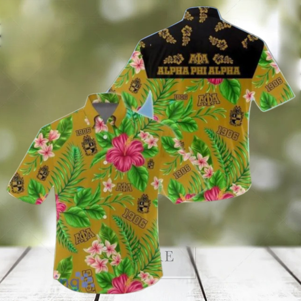 Tropcial Alpha Phi Alpha Hawaiian Shirt For Men And Women - Limotees