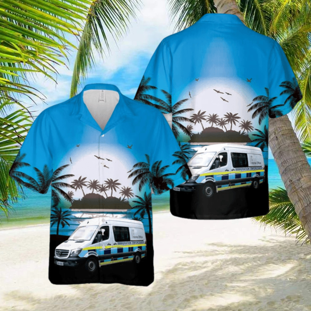 UK Immigration Service Van Hawaiian Shirt - Limotees