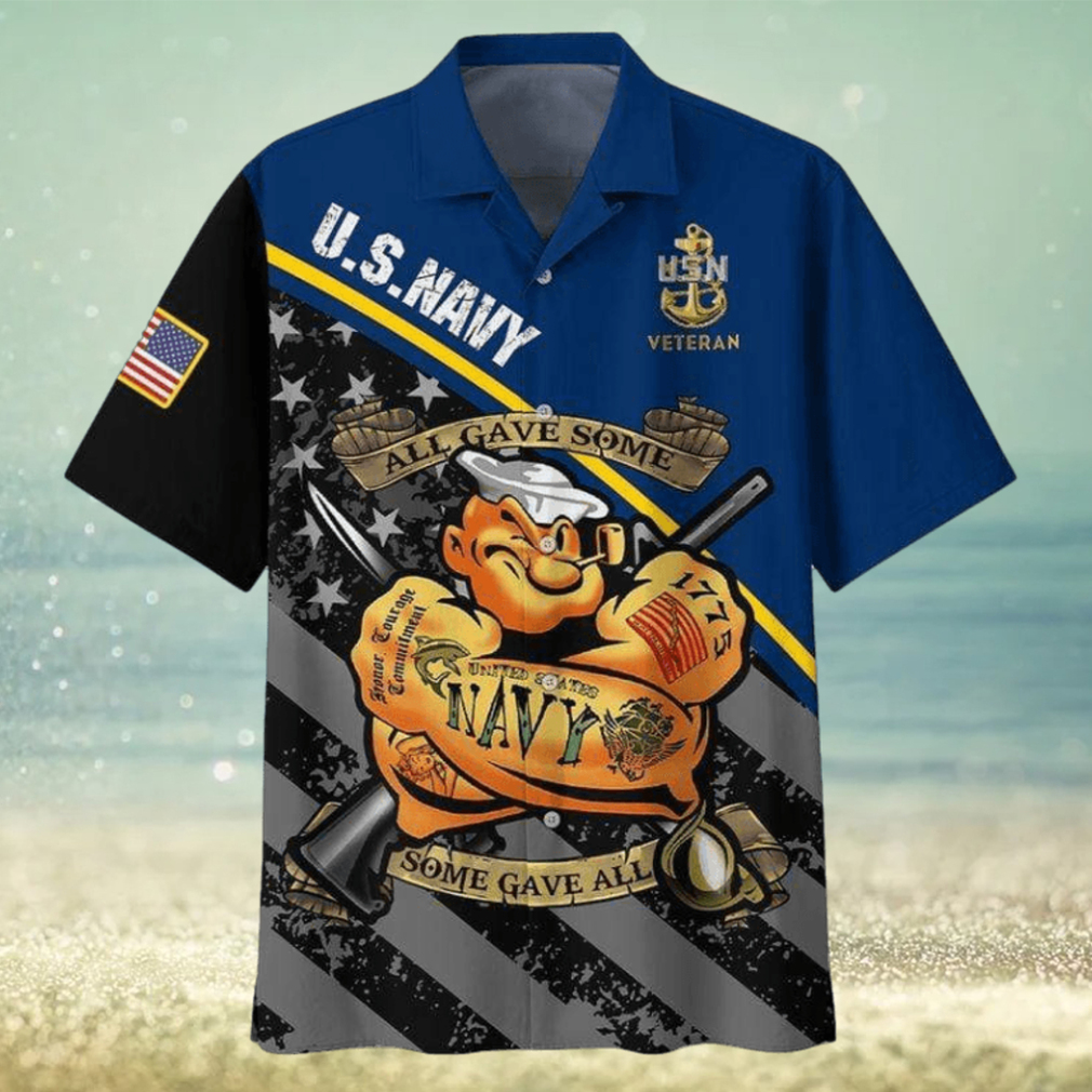 Us Navy Hawaii Shirt Sailor All Gave Some, Some Gave All Aloha Shirt Navy Hawaiian Shirts Military Shirt - Limotees