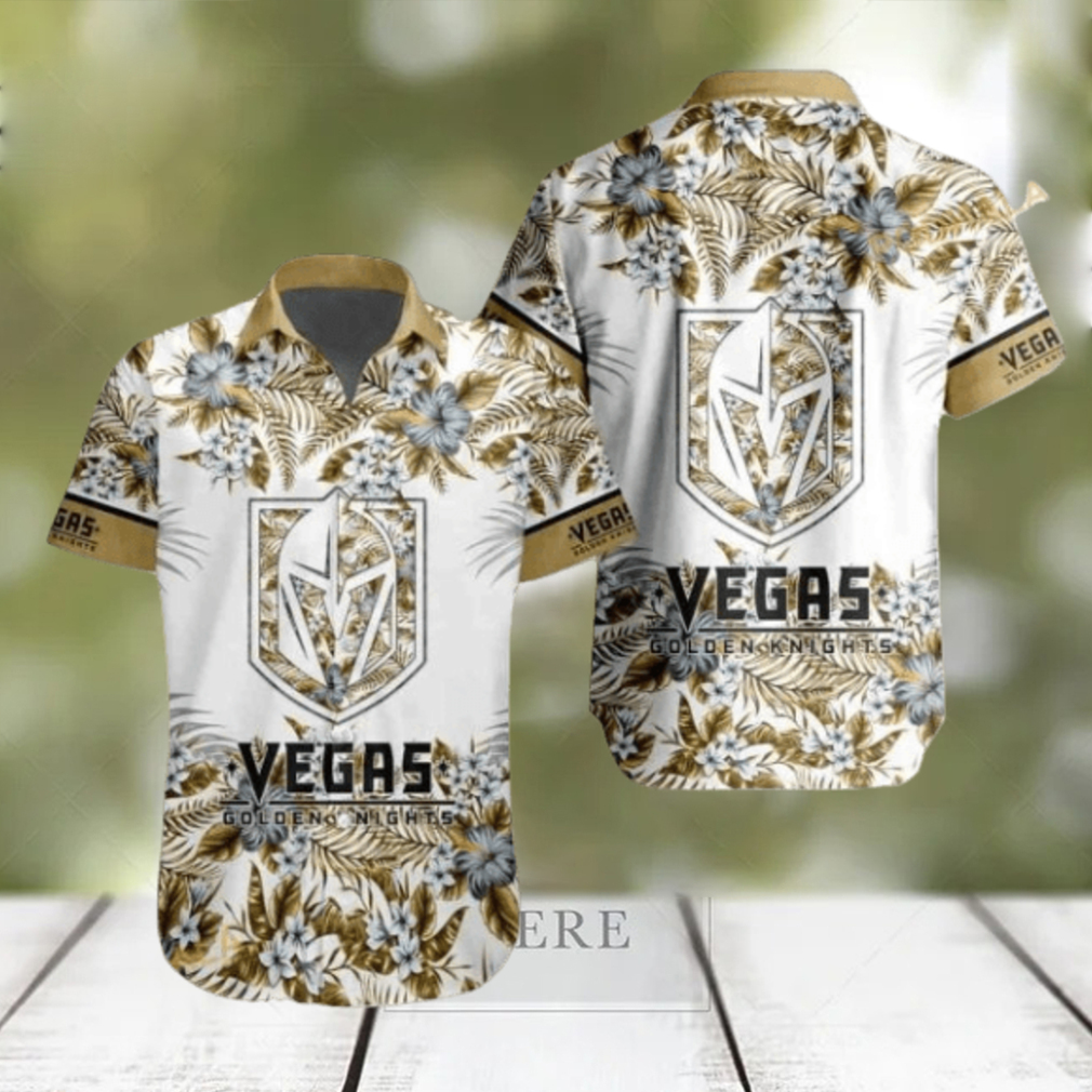 Vegas Golden Knights NHL Hawaiian Shirt Flower Pattern Hockey Fans Gift - Limotees