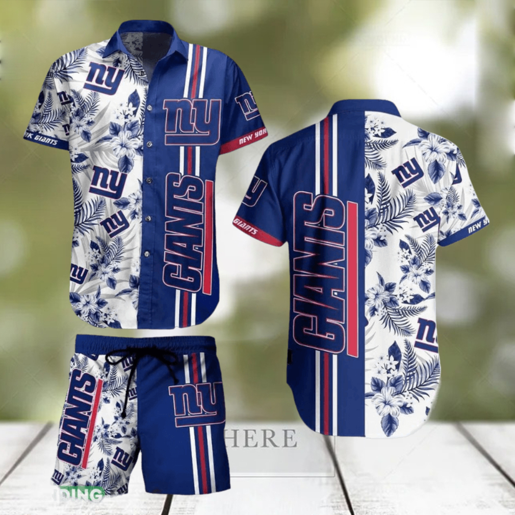 York Giants NFL Tropical Pattern Hawaiian Shirt And Short For Best Fans Gift New Trending Beach Holiday - Limotees