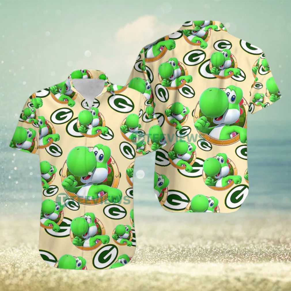 Yoshi Mario Green Bay Packers Rams Hawaiian Shirt - Limotees