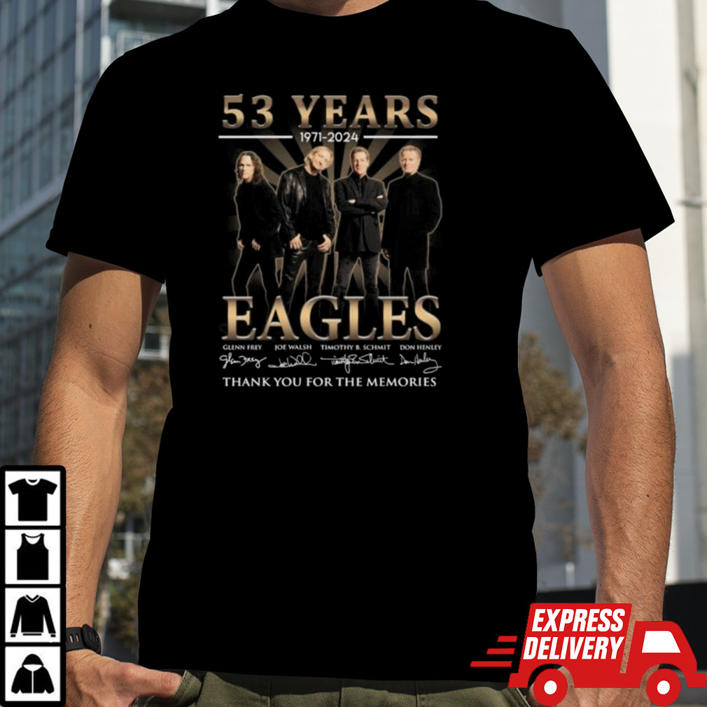 63 Years 1971-2024 Eagles Thank You For The Memories Signatures shirt