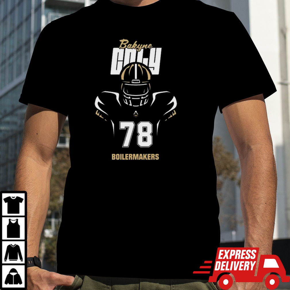 Bakyne Coly Boilermakers Silhouette Football T-shirt