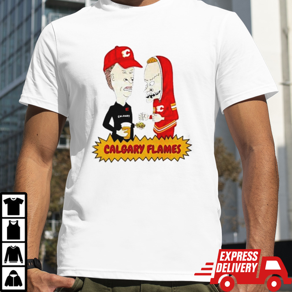 Calgary Flames Beavis And Butt Head T-shirt