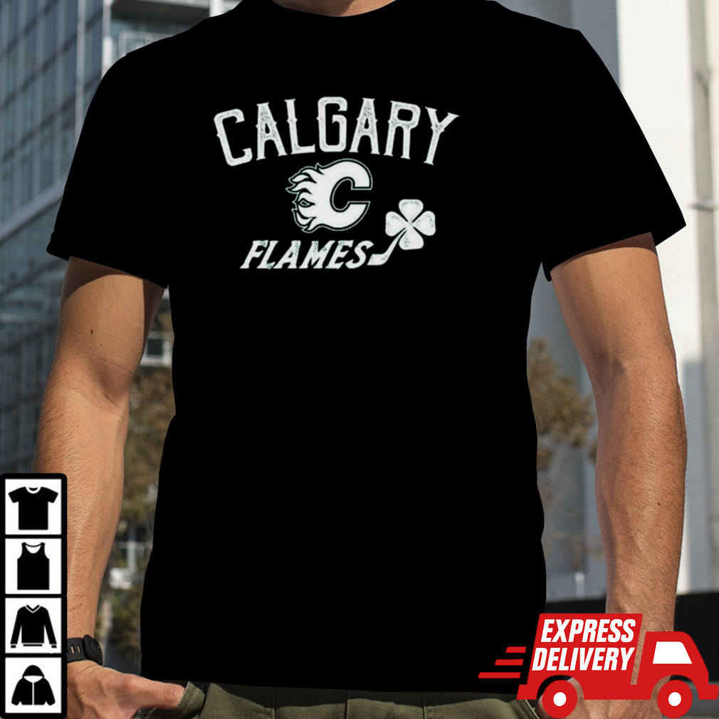 Calgary Flames Levelwear St. Patrick’s Day Richmond Clover T Shirt