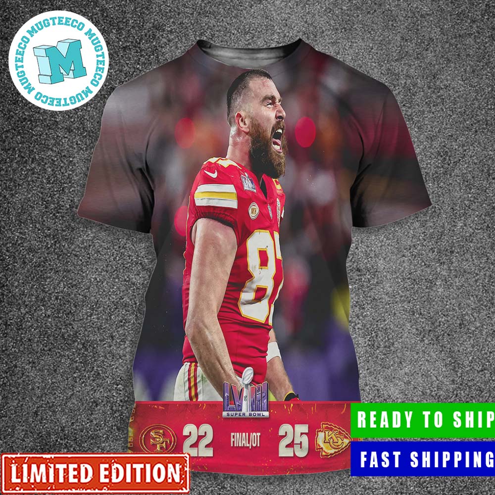 Congratulations Kansas City Chiefs Win By Score 25 22 San Francisco 49ers Final OT All Over Print Shirt