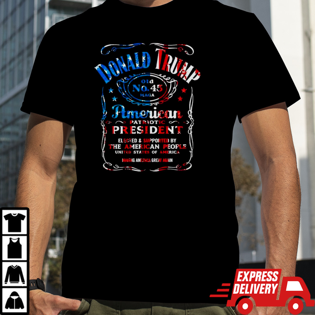 Donald Trump whiskey American patriotic president shirt