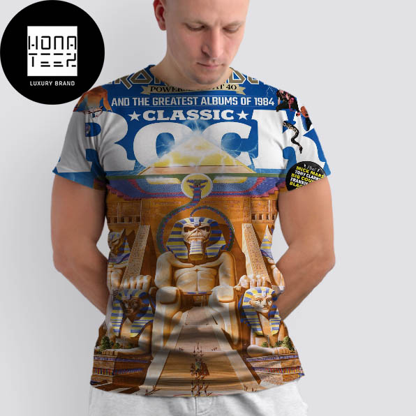 Iron Maiden Powerslave at 40 and the Greatest Albums of 1984 Classic Rock Magazine Cover Fan Gifts All Over Print Shirt