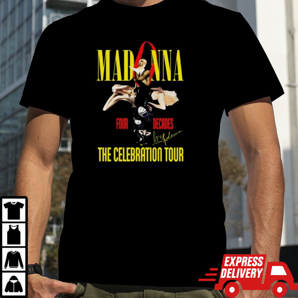 Madonna Four Decades The Celebration Tour Signatures shirt