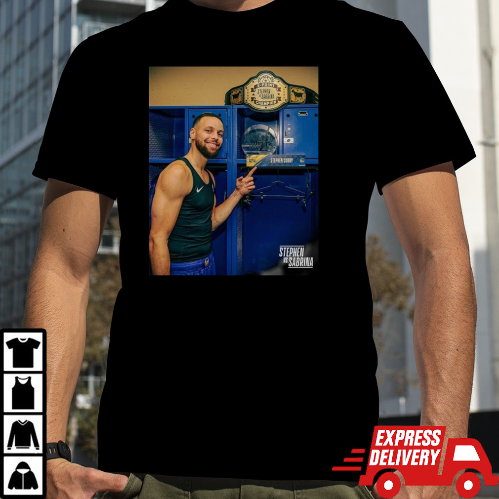 The Champ And His Belt Steph Curry Is The First-Ever Winner Of The NBA Vs WNBA 3-POINT Challenge T-Shirt