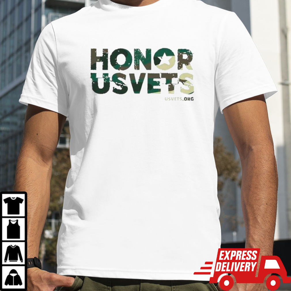 Tom Macdonald wearing Honor Usvets shirt