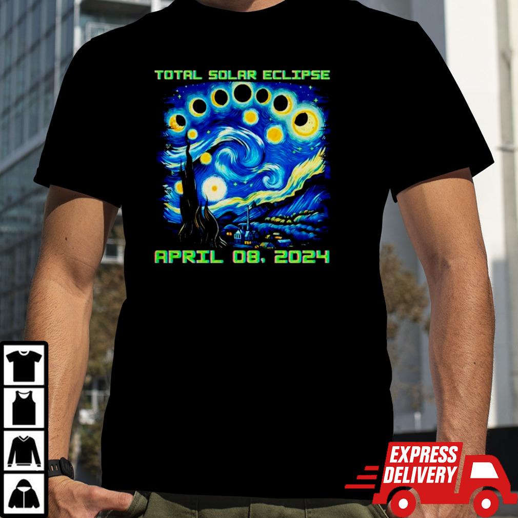 Total solar eclipse starry night April 08 2024 shirt