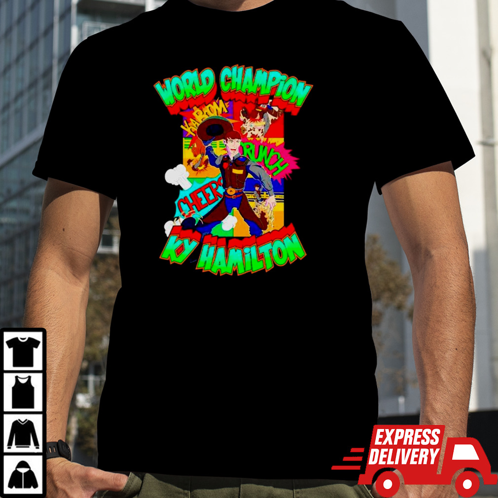 World Champion Ky Hamilton comic book hero shirt