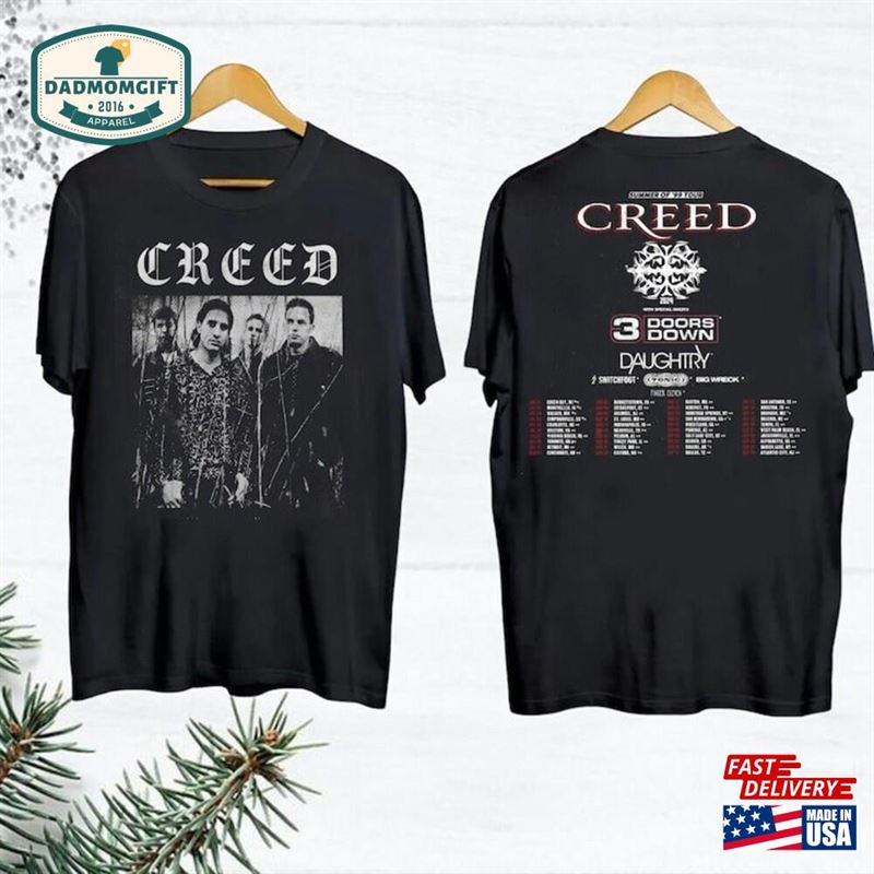 2024 Creed Band Summer Of ’99 Tour Shirt Fan Gift Concert Merch Unisex Classic