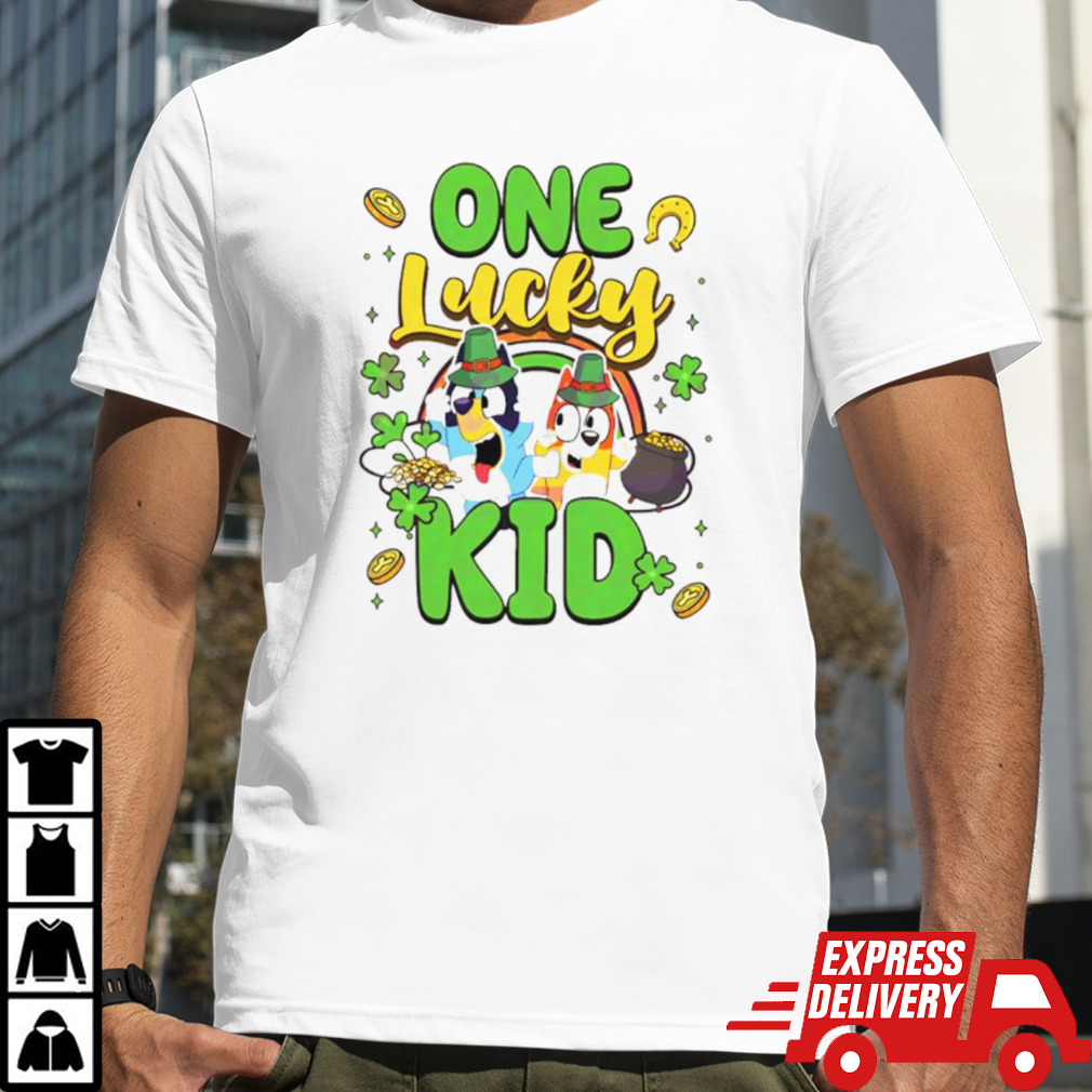 Bluey One Lucky Kid St Patricks Day shirt