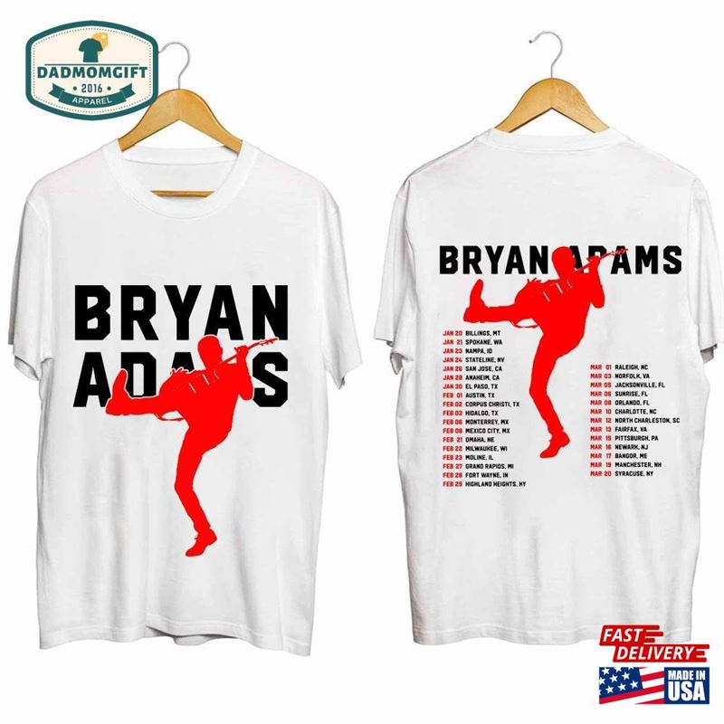 Bryan Adams Tour 2024 Shirt 1985 Vintage Pop Rock Music Classic Sweatshirt